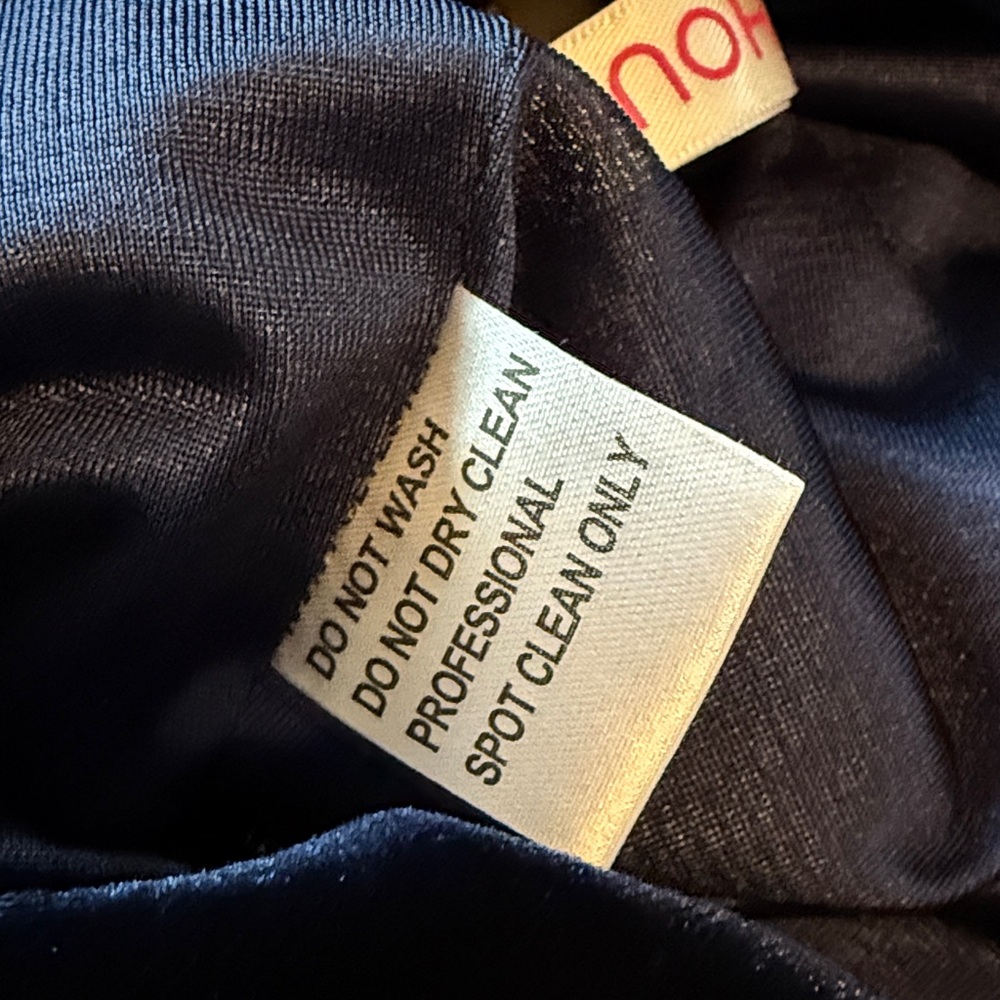 J J’s House NEWSheath/Column Off Shoulder Floor-Length Velvet Dress Dark Navy 6 - Picture 11 of 12
